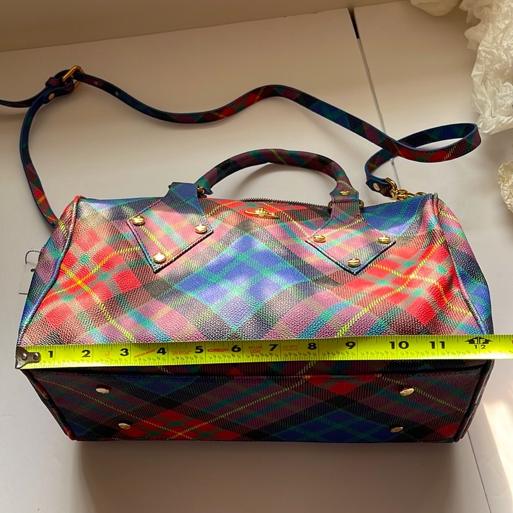 Vivienne Westwood VINTAGE BOSTON BAG ❤️ AW 15/16 MAC-CHARLES DERBI TARTAN - Picture 10 of 16
